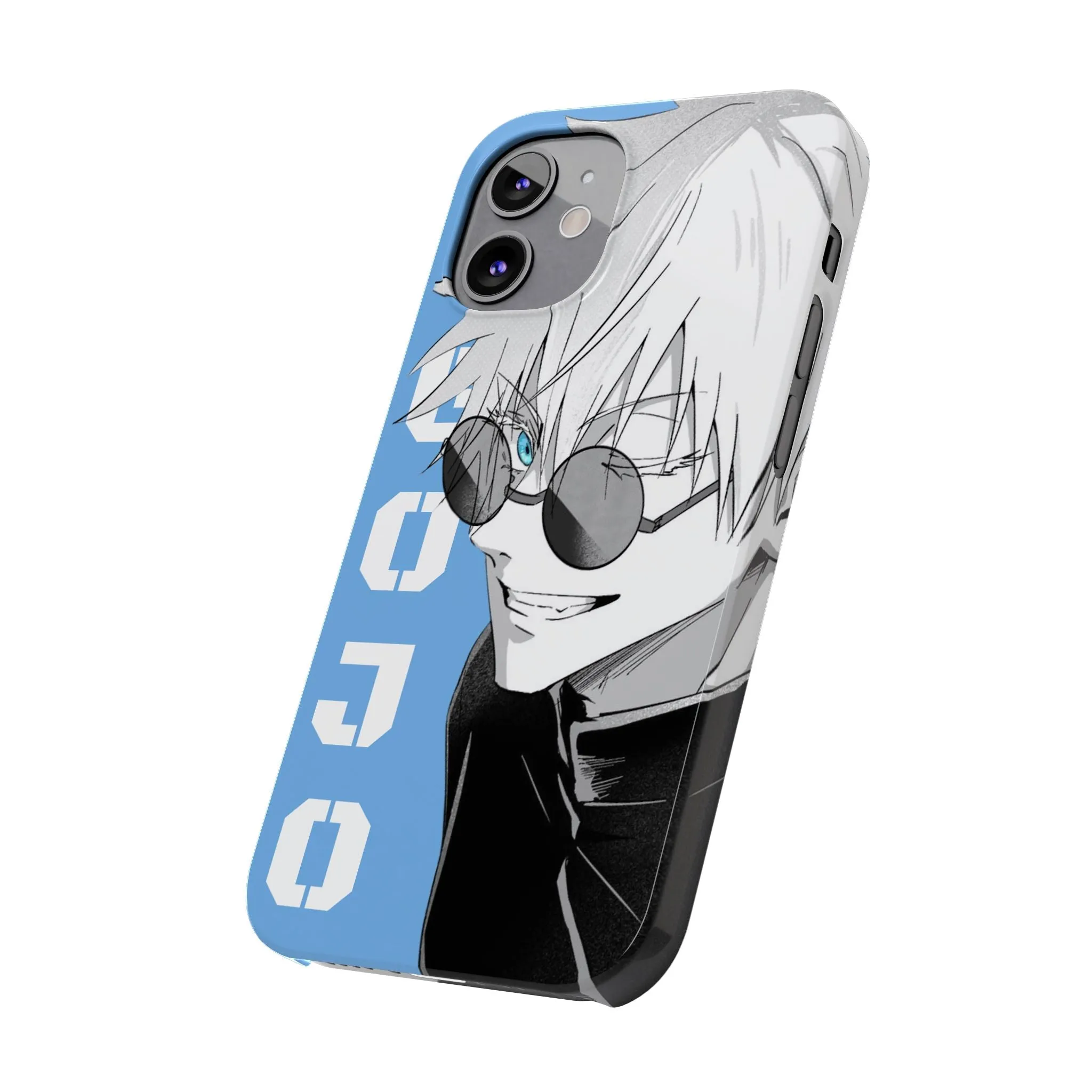 Slim Phone Case - Gojo Satoru Design - Blue