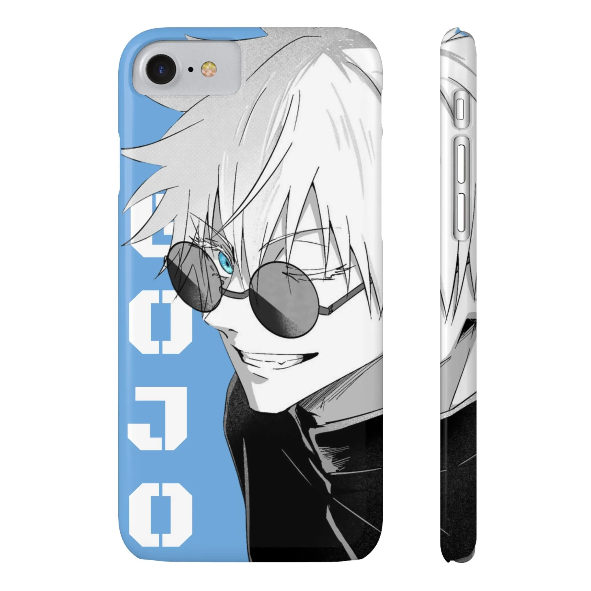 Slim Phone Case - Gojo Satoru Design - Blue