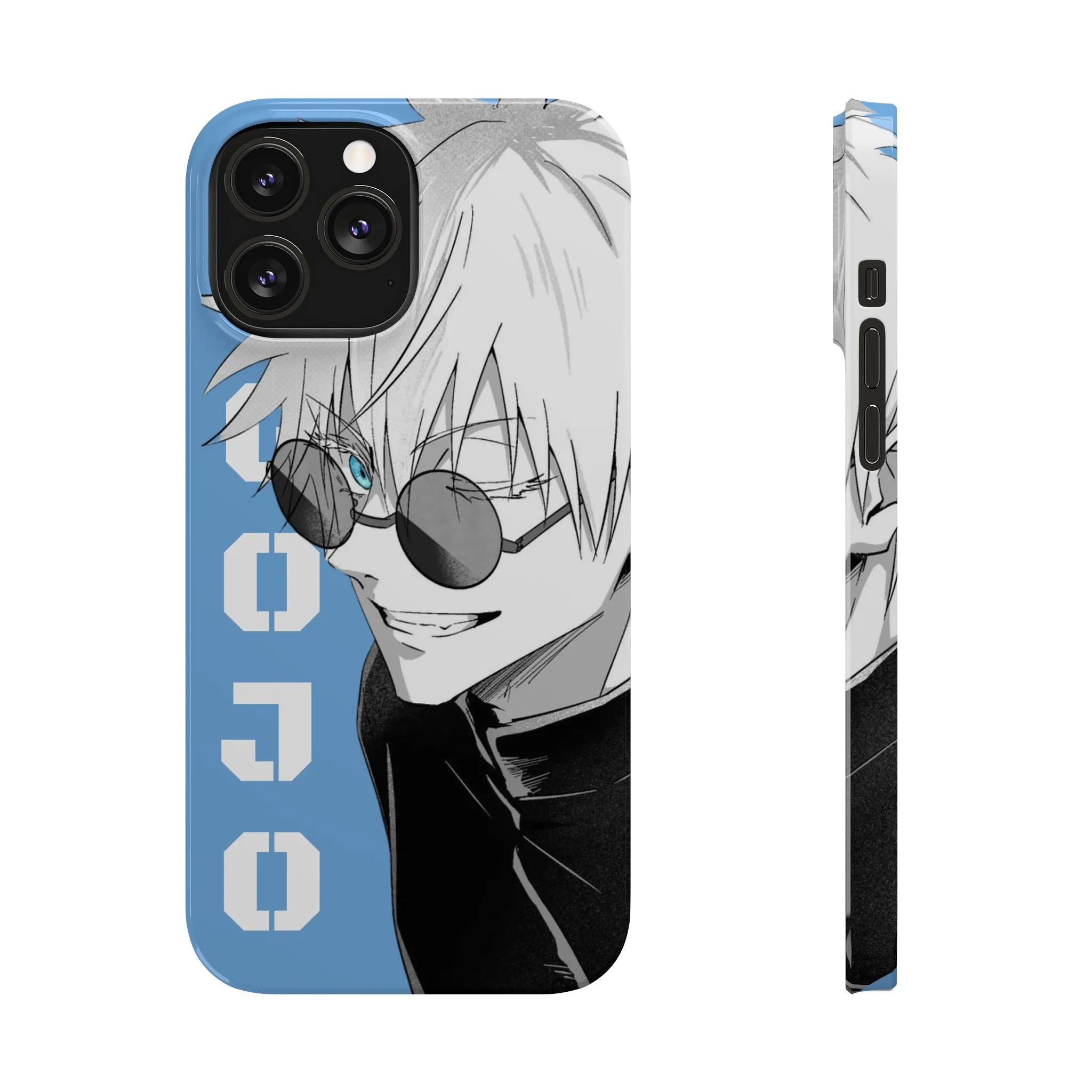 Slim Phone Case - Gojo Satoru Design - Blue