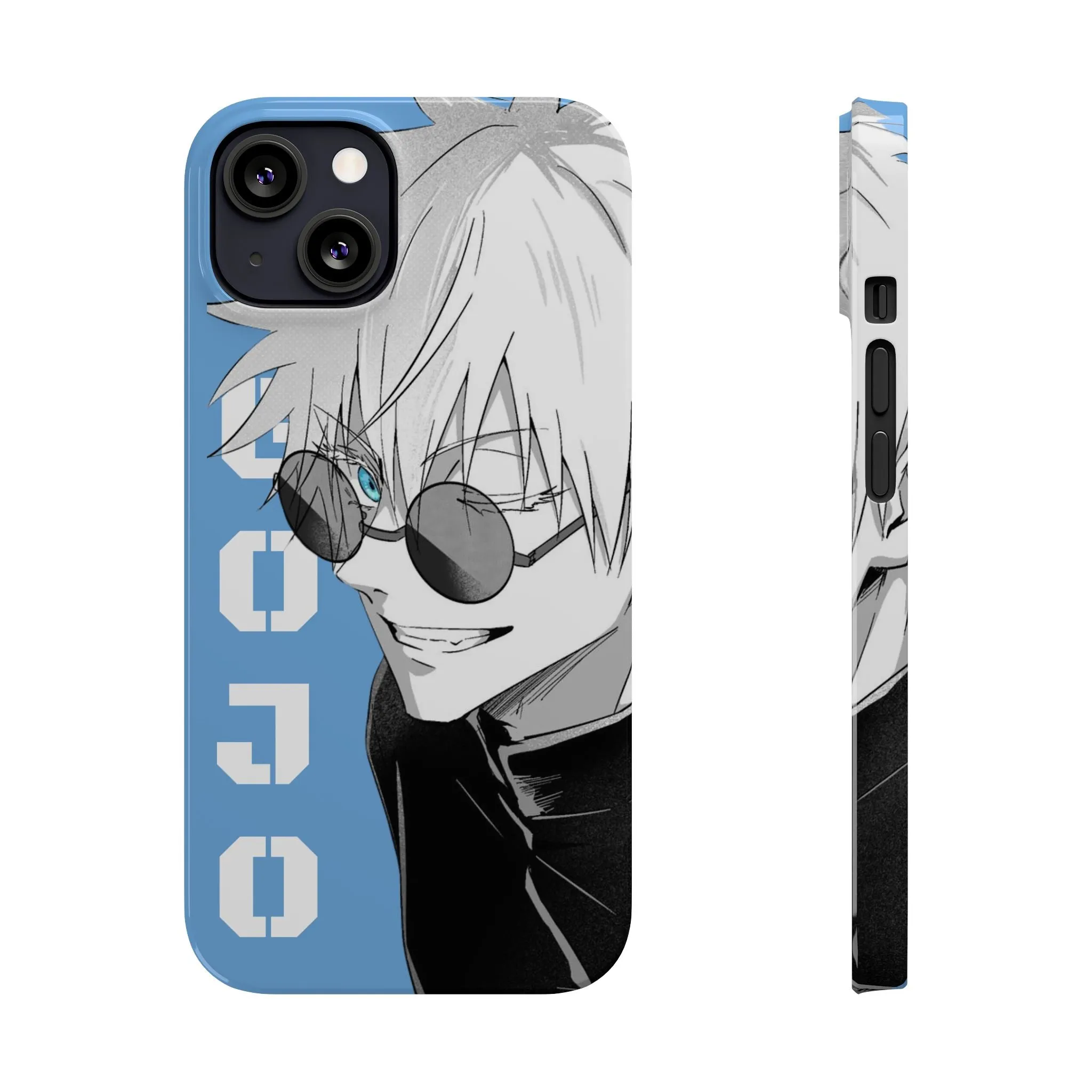 Slim Phone Case - Gojo Satoru Design - Blue