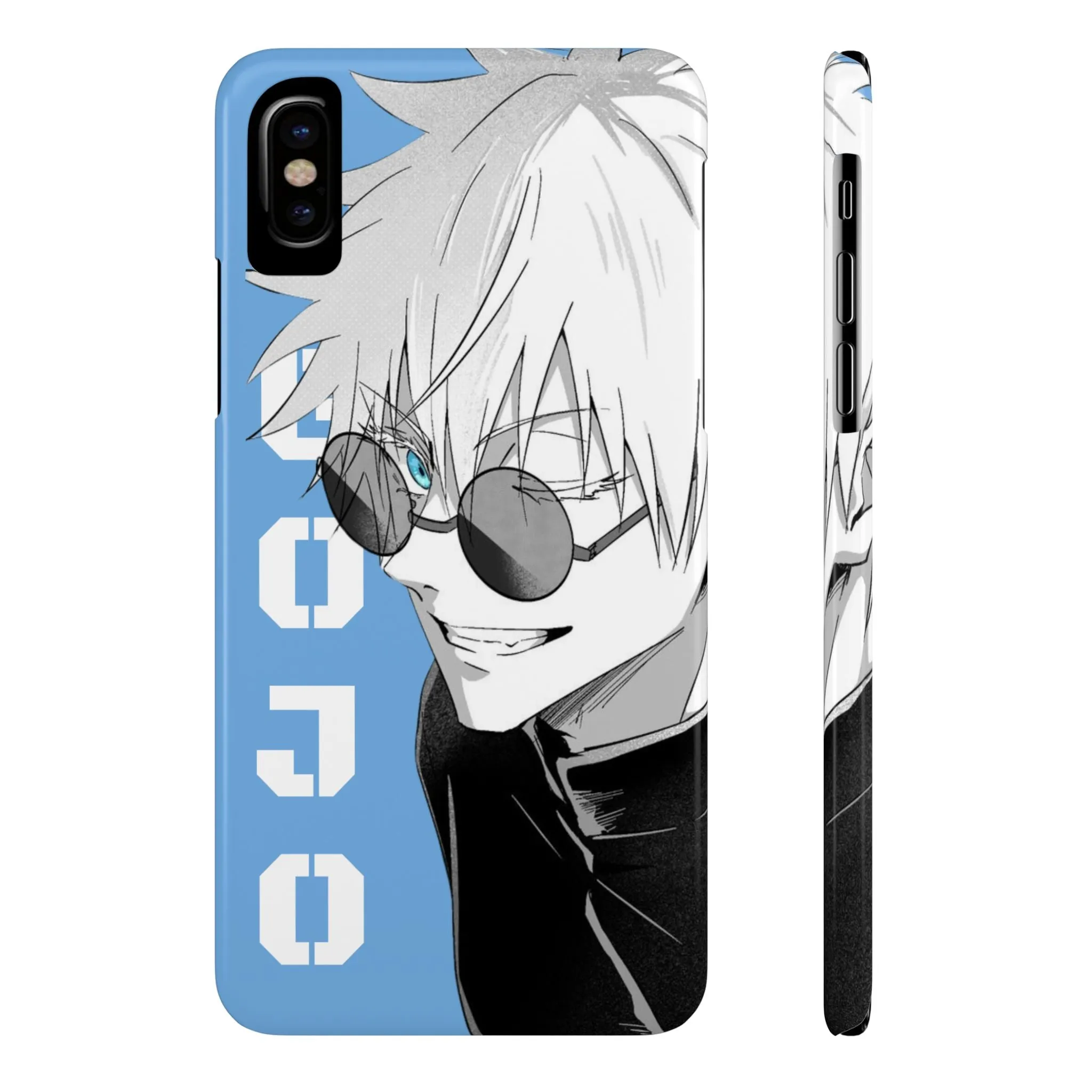 Slim Phone Case - Gojo Satoru Design - Blue