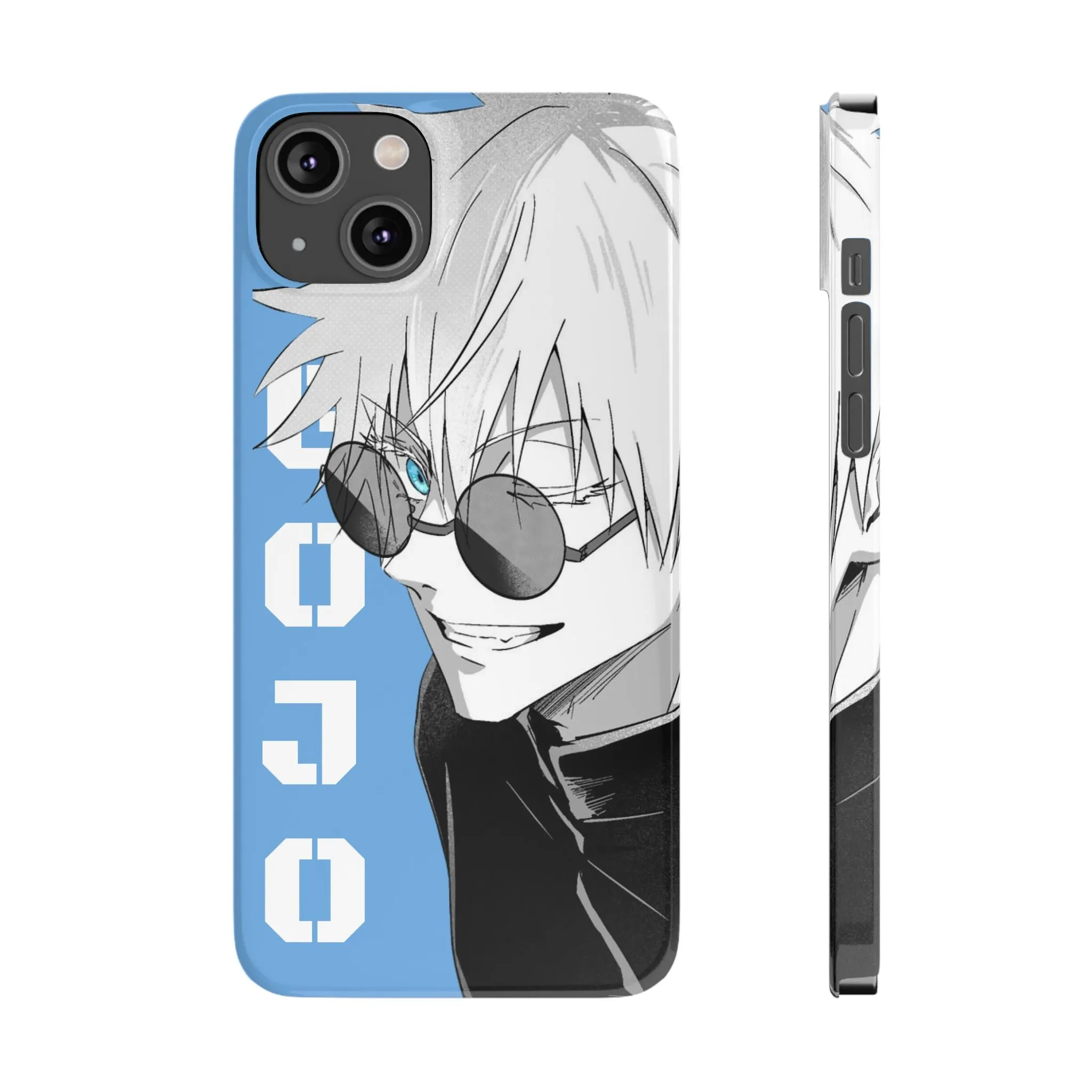 Slim Phone Case - Gojo Satoru Design - Blue