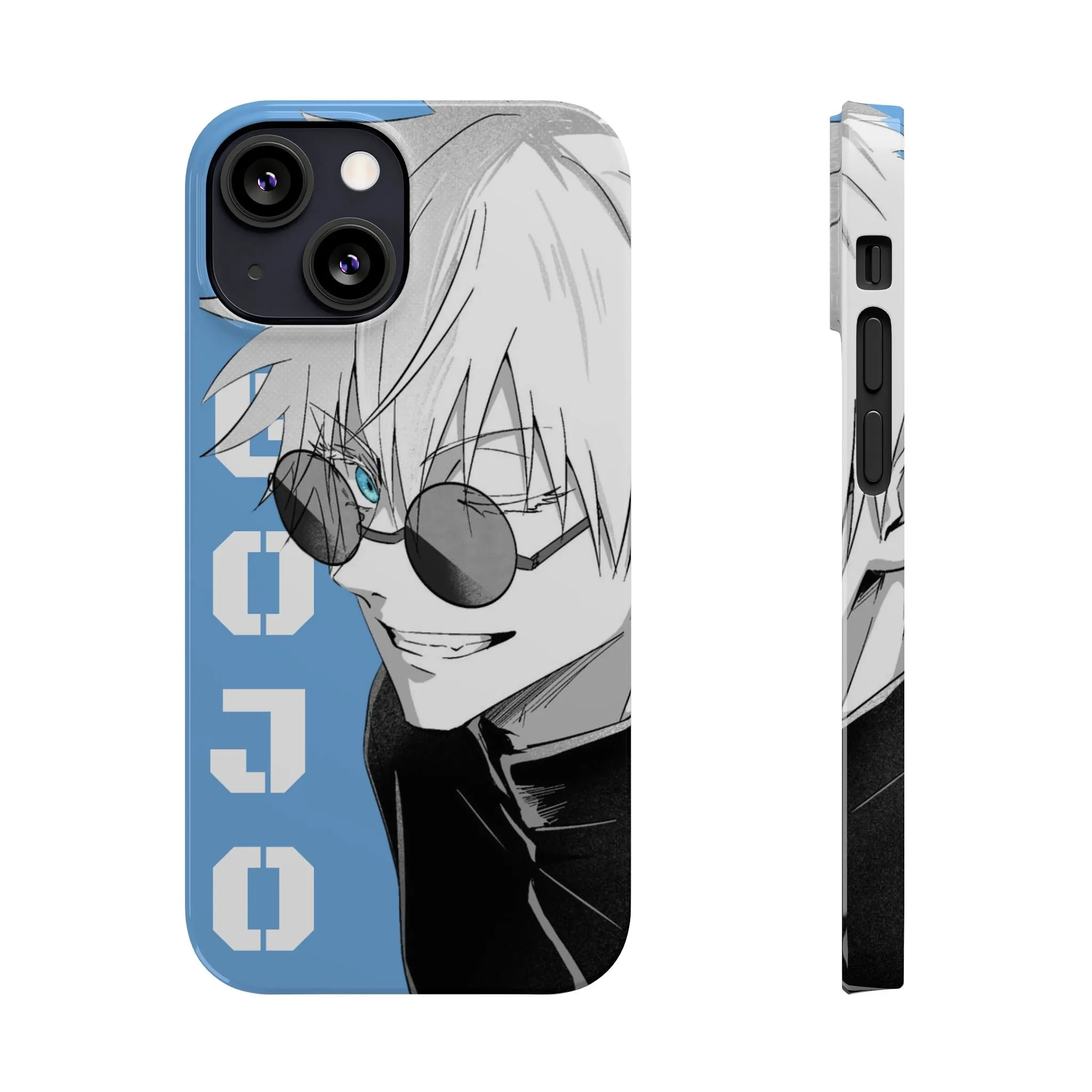 Slim Phone Case - Gojo Satoru Design - Blue