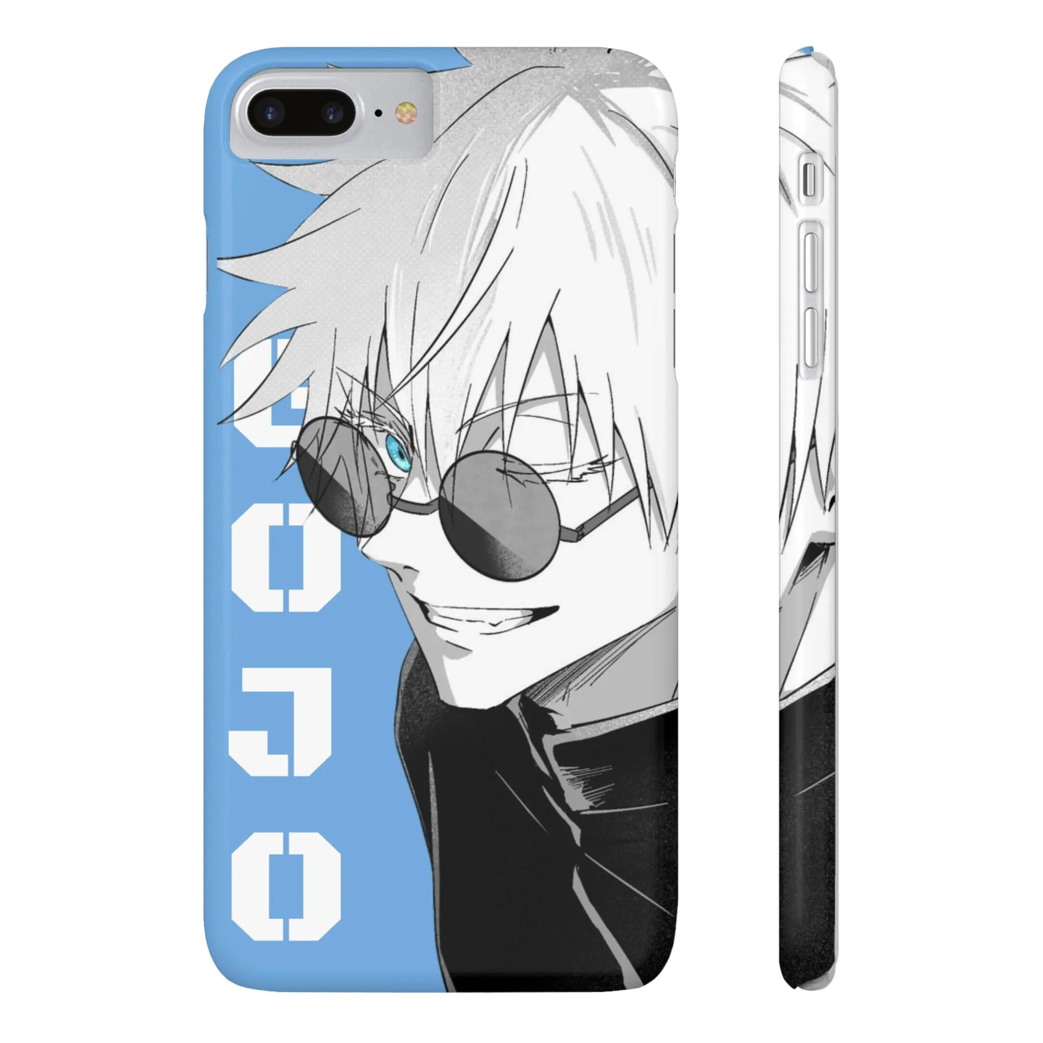 Slim Phone Case - Gojo Satoru Design - Blue