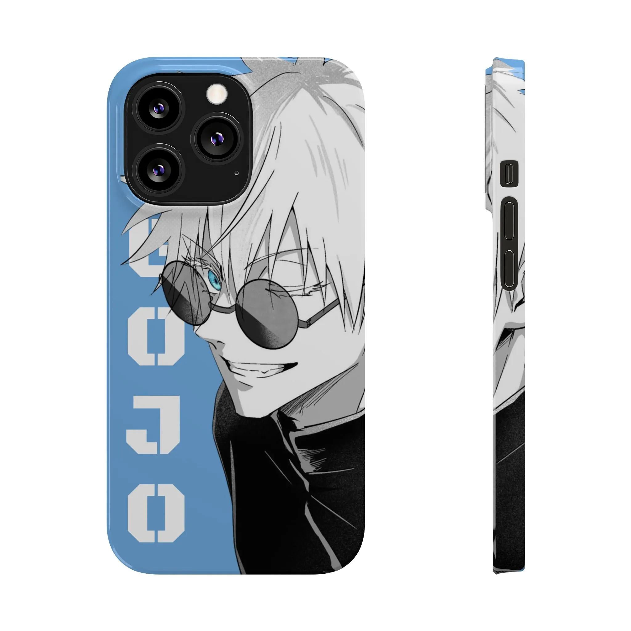 Slim Phone Case - Gojo Satoru Design - Blue