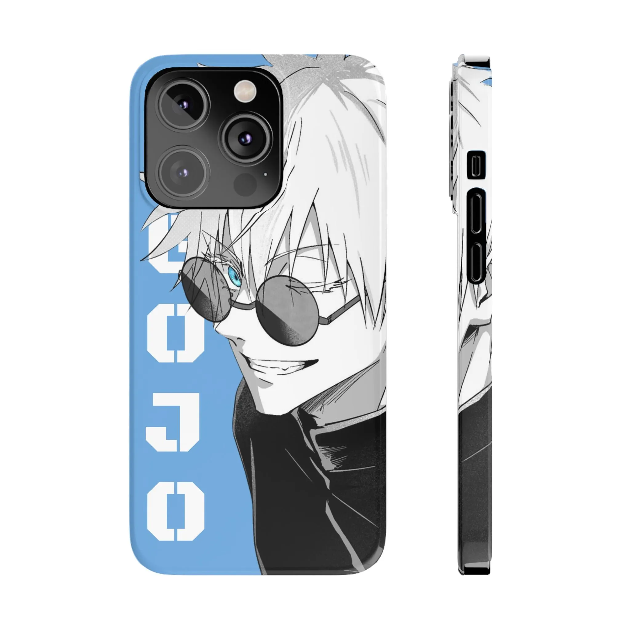 Slim Phone Case - Gojo Satoru Design - Blue