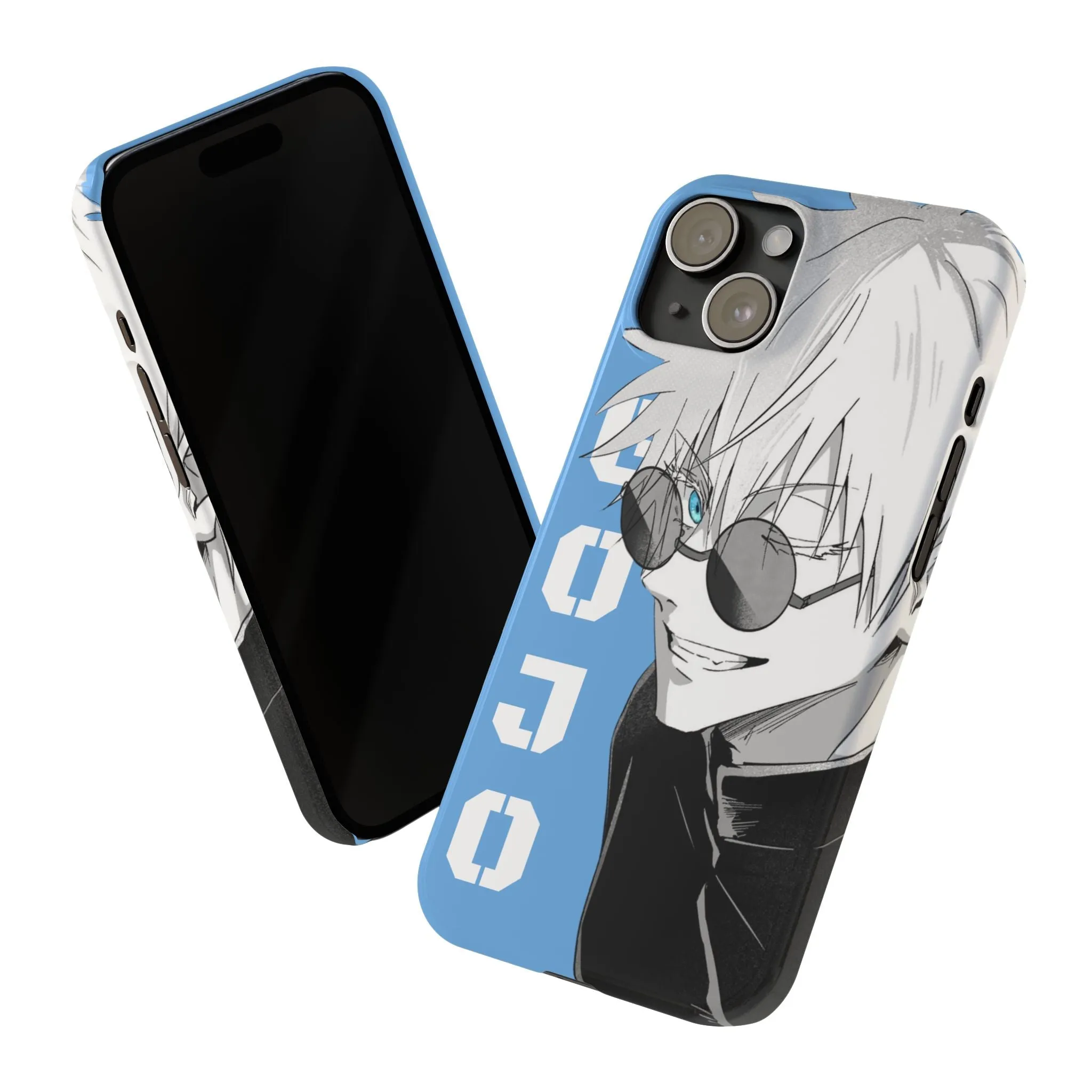 Slim Phone Case - Gojo Satoru Design - Blue