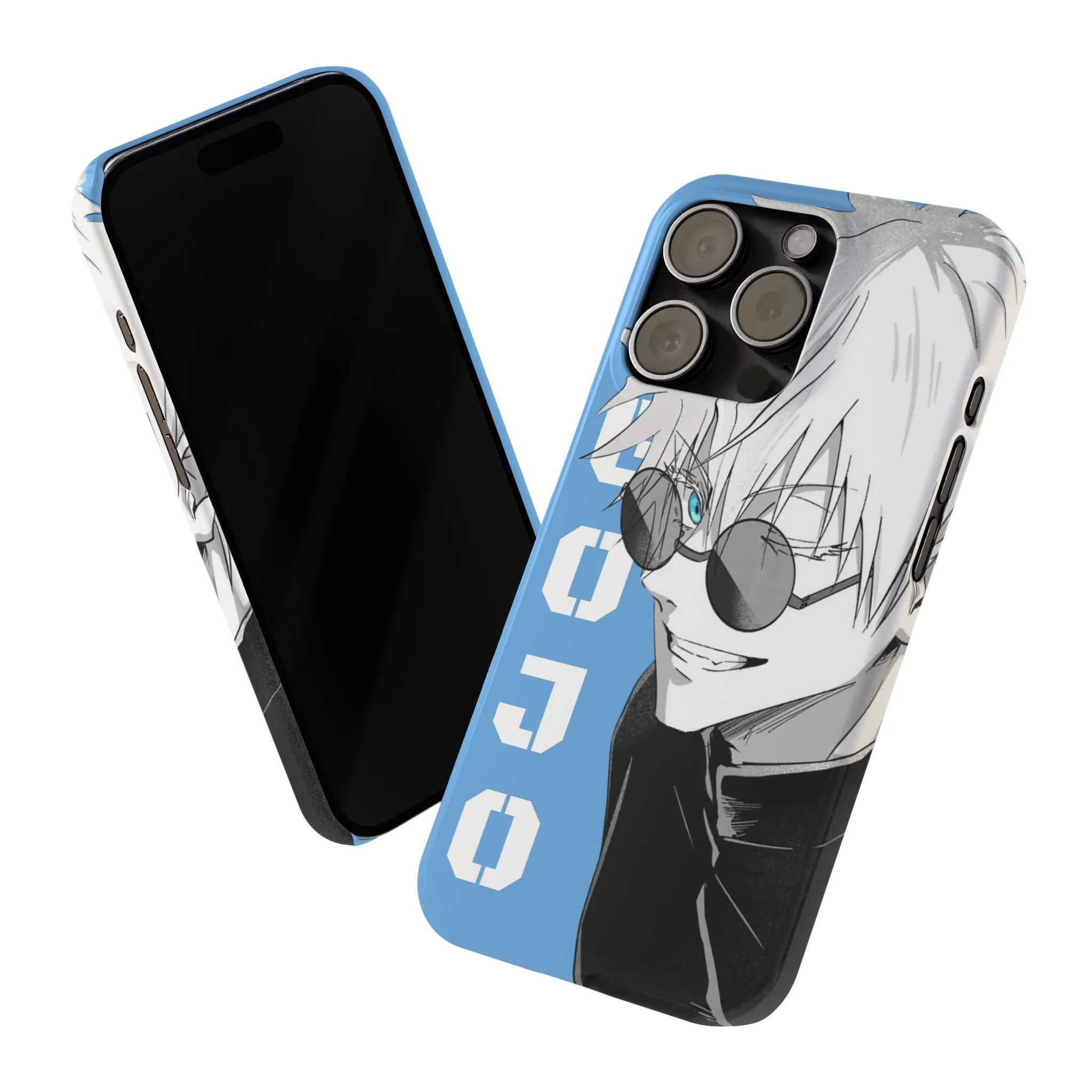 Slim Phone Case - Gojo Satoru Design - Blue