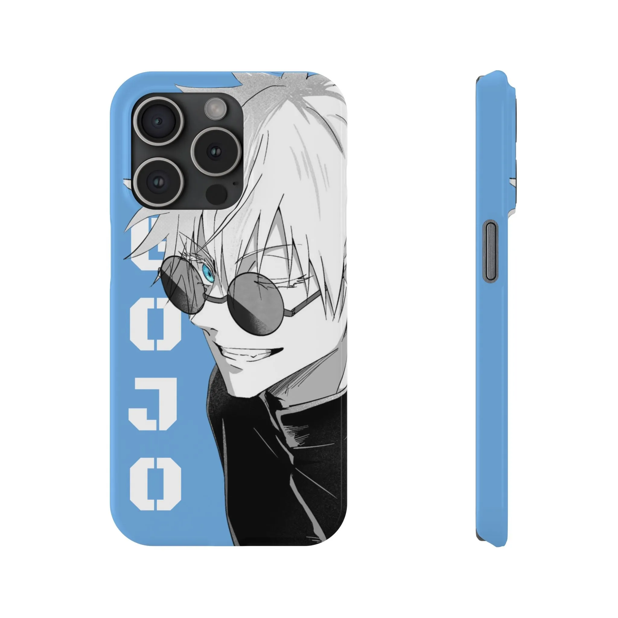 Slim Phone Case - Gojo Satoru Design - Blue