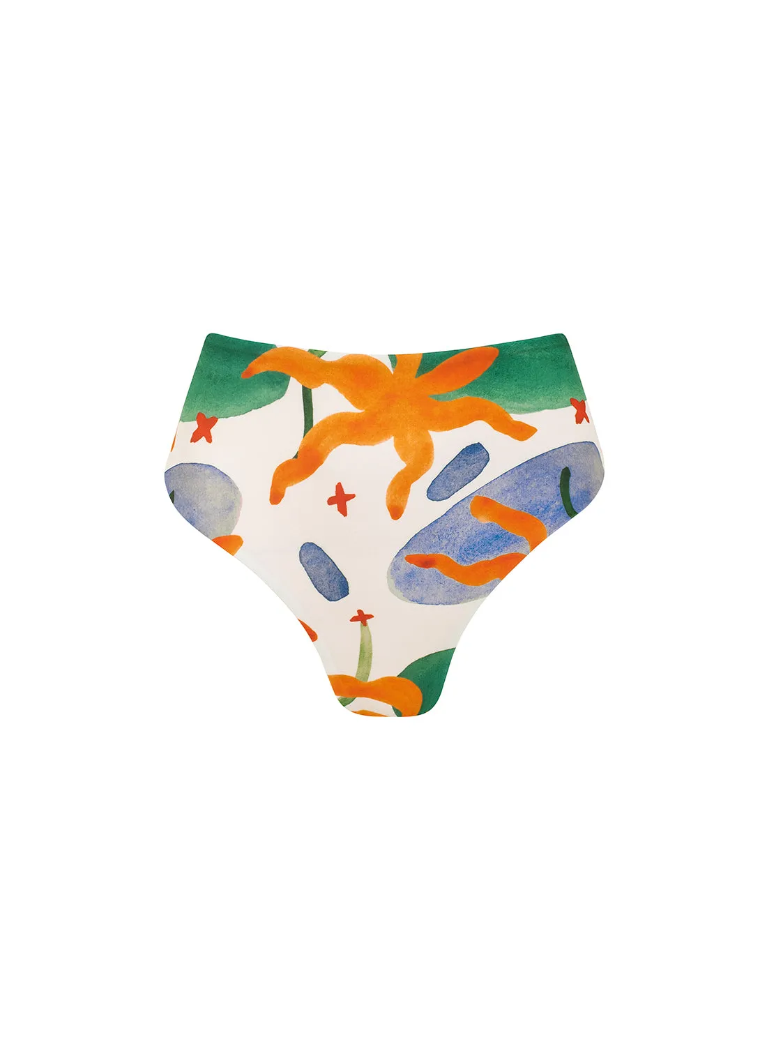 sustainable swimwear bottoms saint abstract print