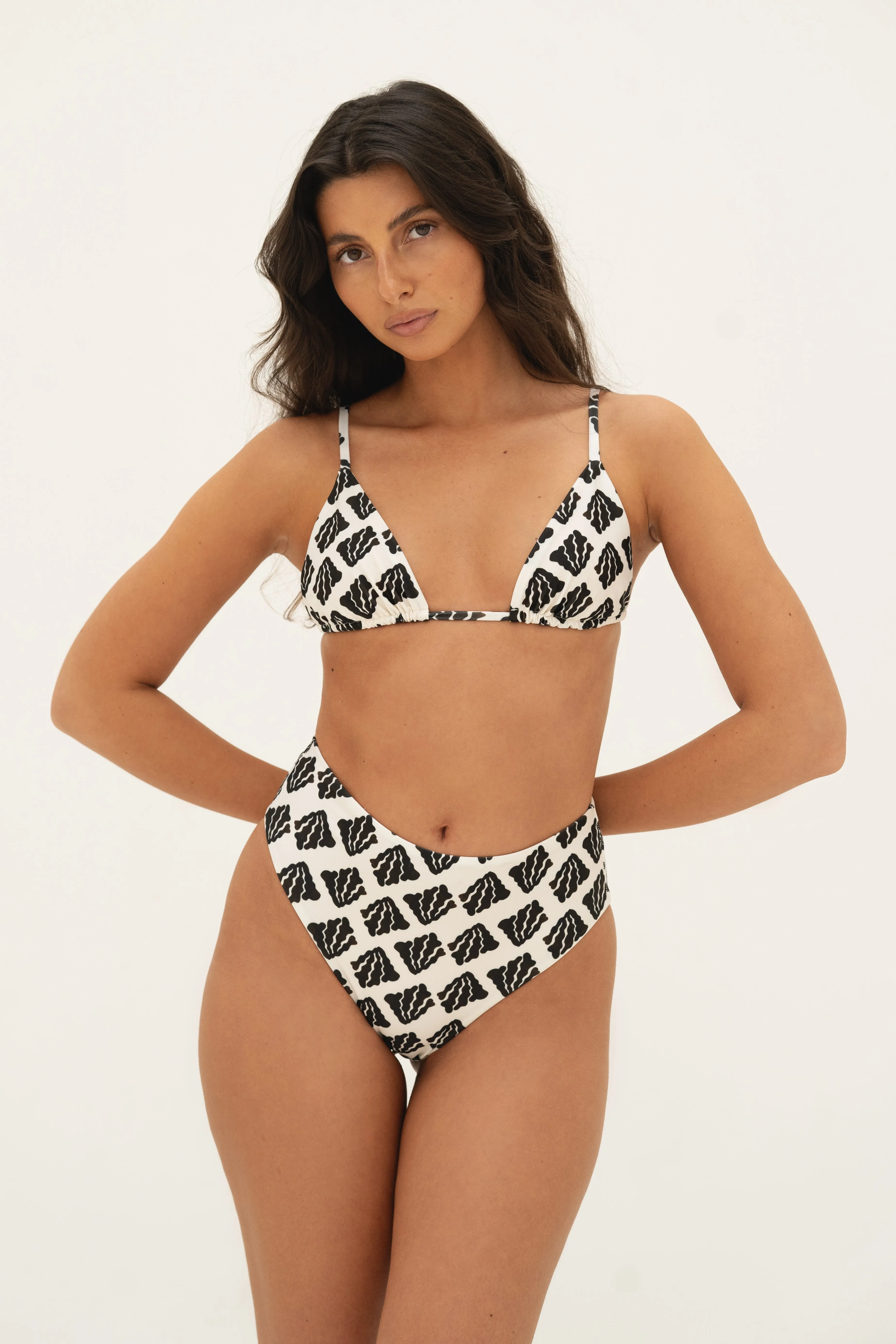 sustainable swimwear bottoms saint algea print