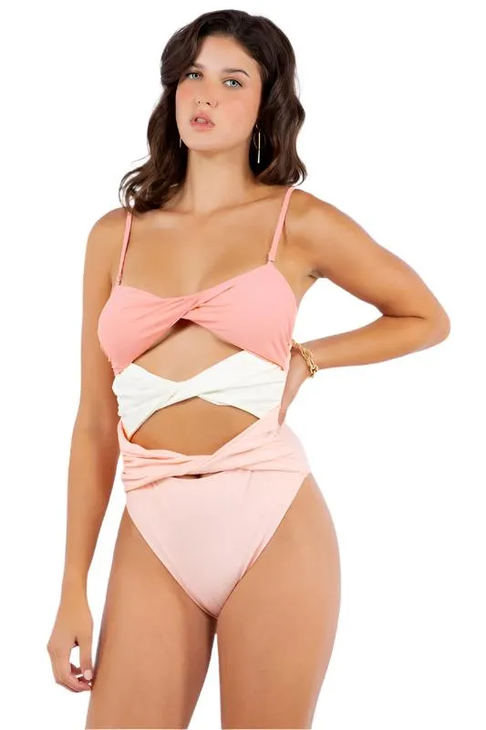 TEEK - TRI-FRONT TWISTED SWIMSUIT