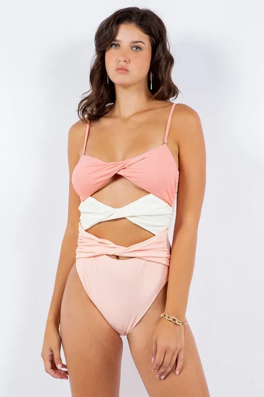 TEEK - TRI-FRONT TWISTED SWIMSUIT