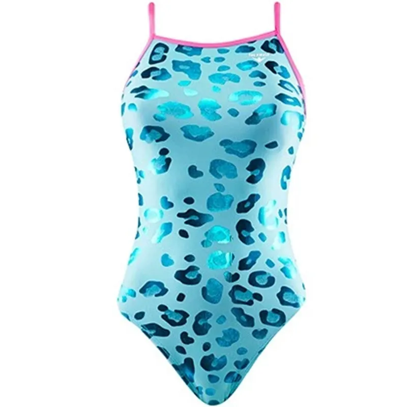 The Finals Funnies - Leopard Love Foil Flutterback Swimsuit