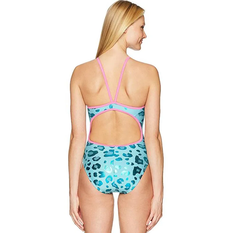 The Finals Funnies - Leopard Love Foil Flutterback Swimsuit