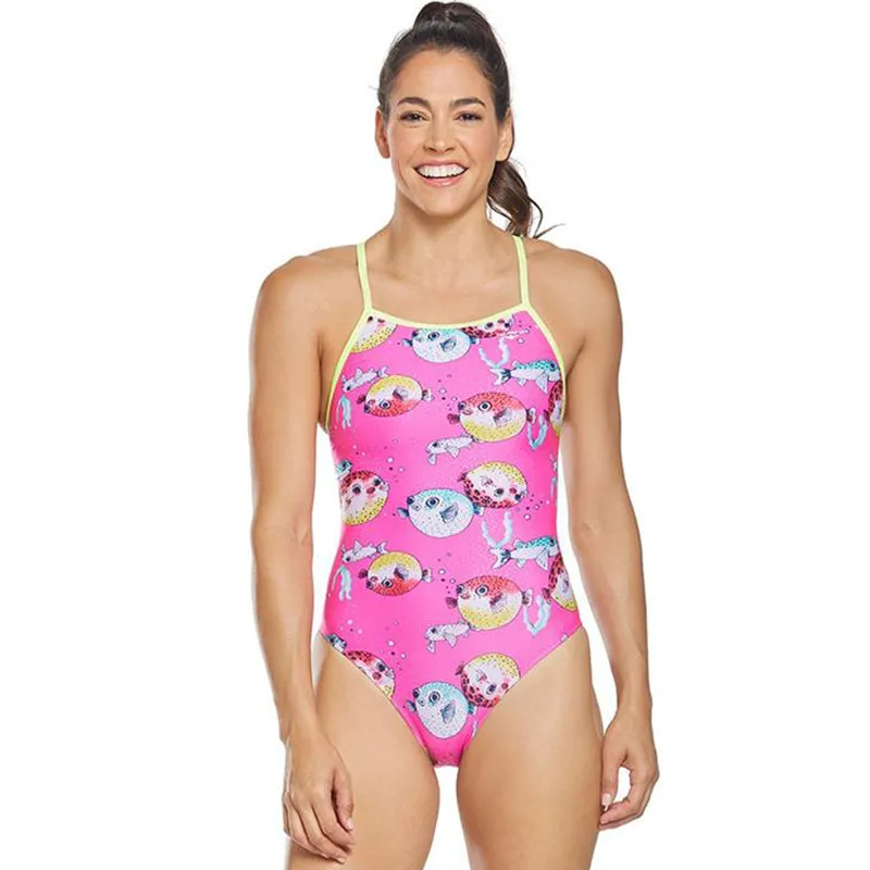 The Finals Funnies - Reel It In Foil Flutterback Swimsuit