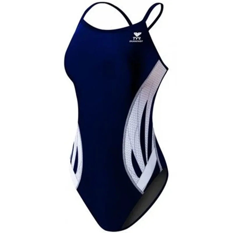 TYR - Phoenix Splice Diamondfit Ladies Swimsuit - Navy/White