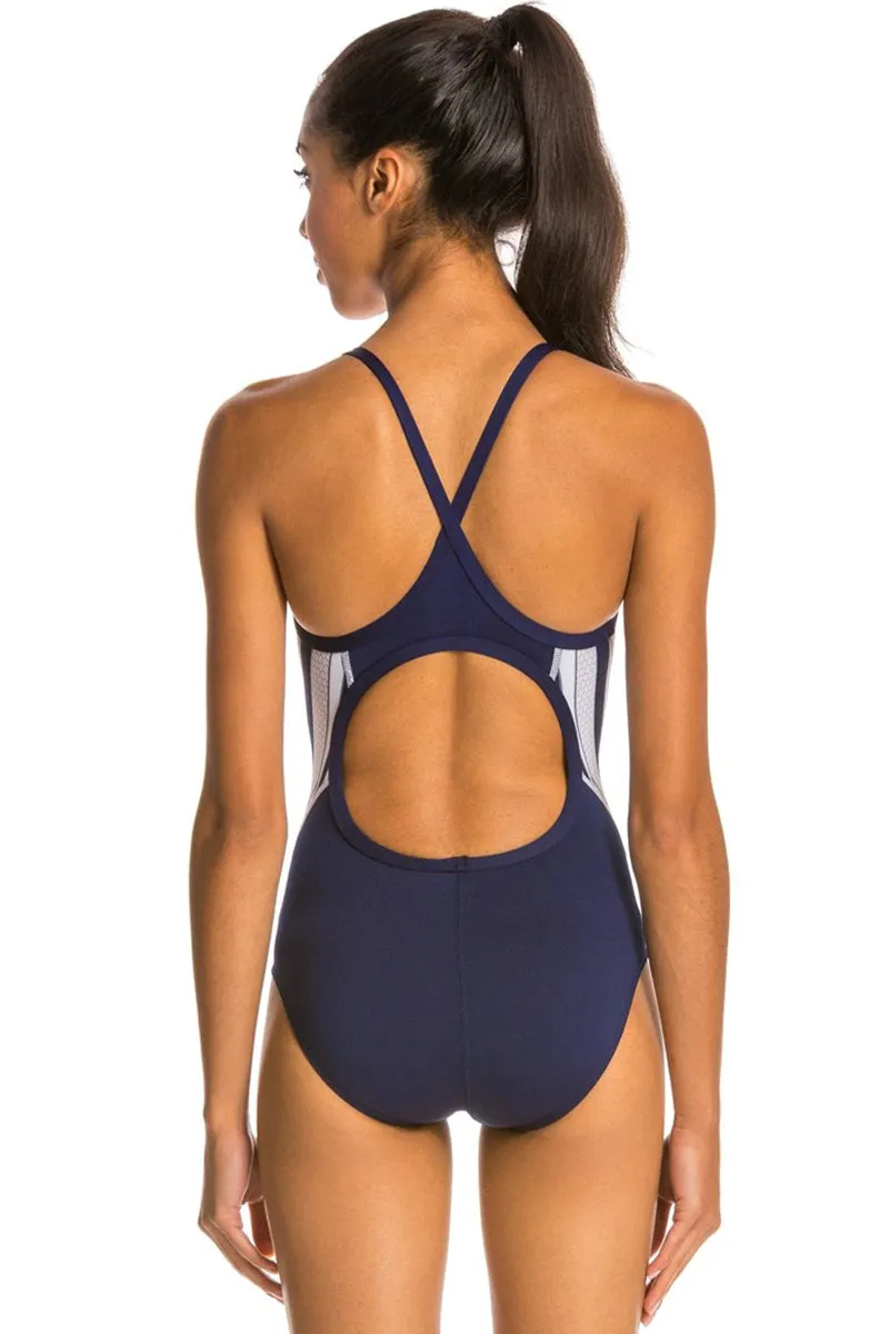 TYR - Phoenix Splice Diamondfit Ladies Swimsuit - Navy/White