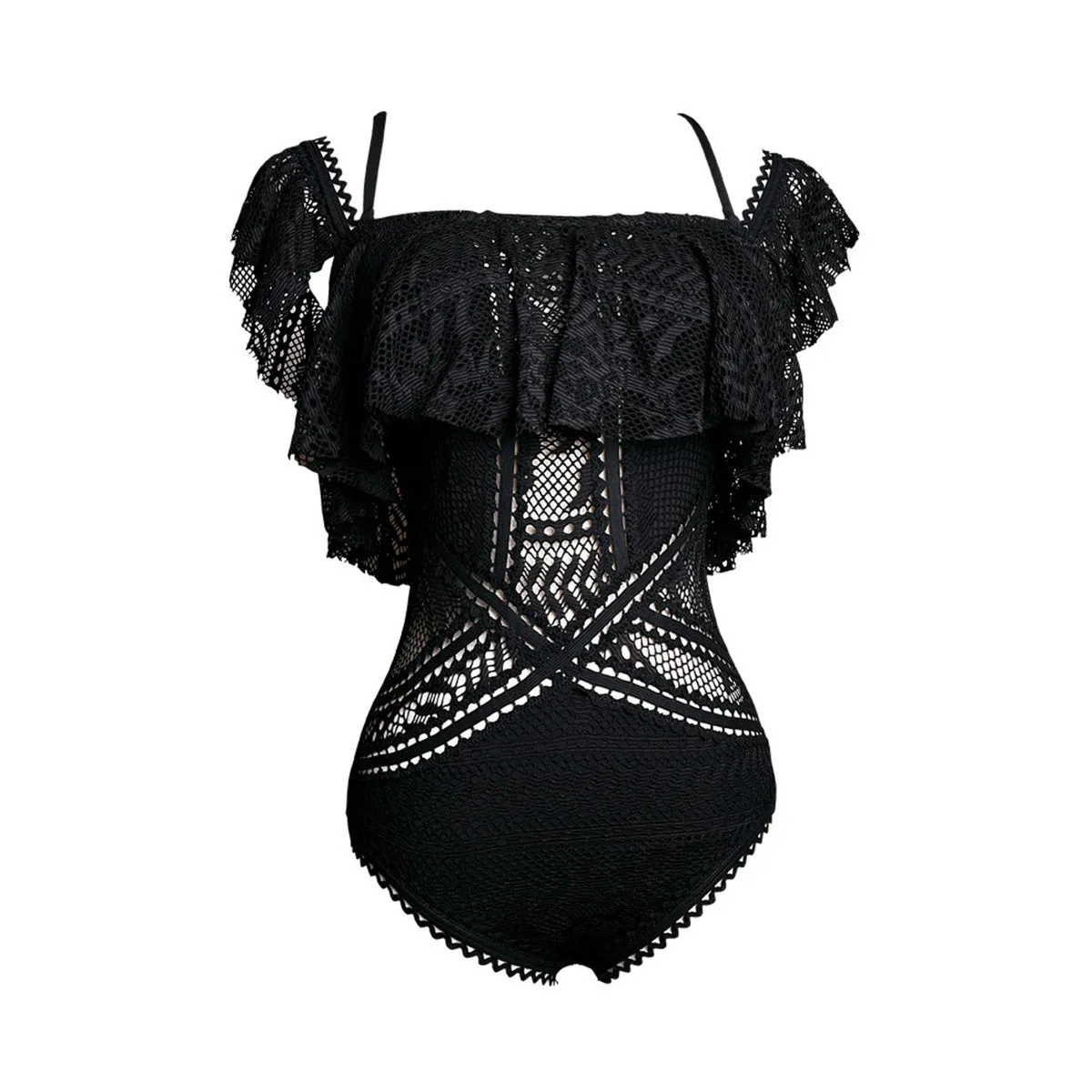 Vintage Lace Bardot Swimsuit