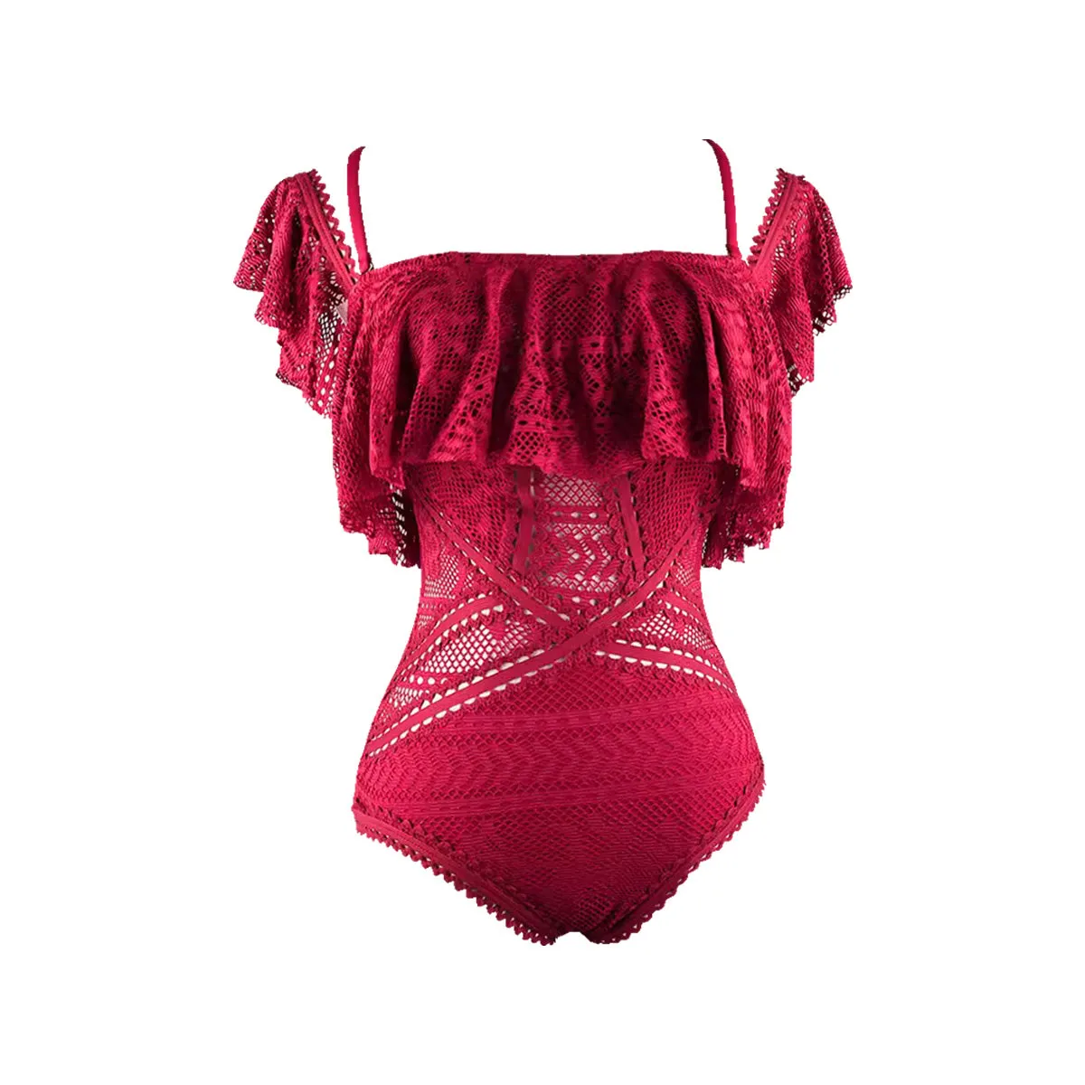 Vintage Lace Bardot Swimsuit